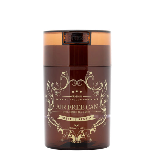 Vacuum container for storing coffee, 250g, amber color