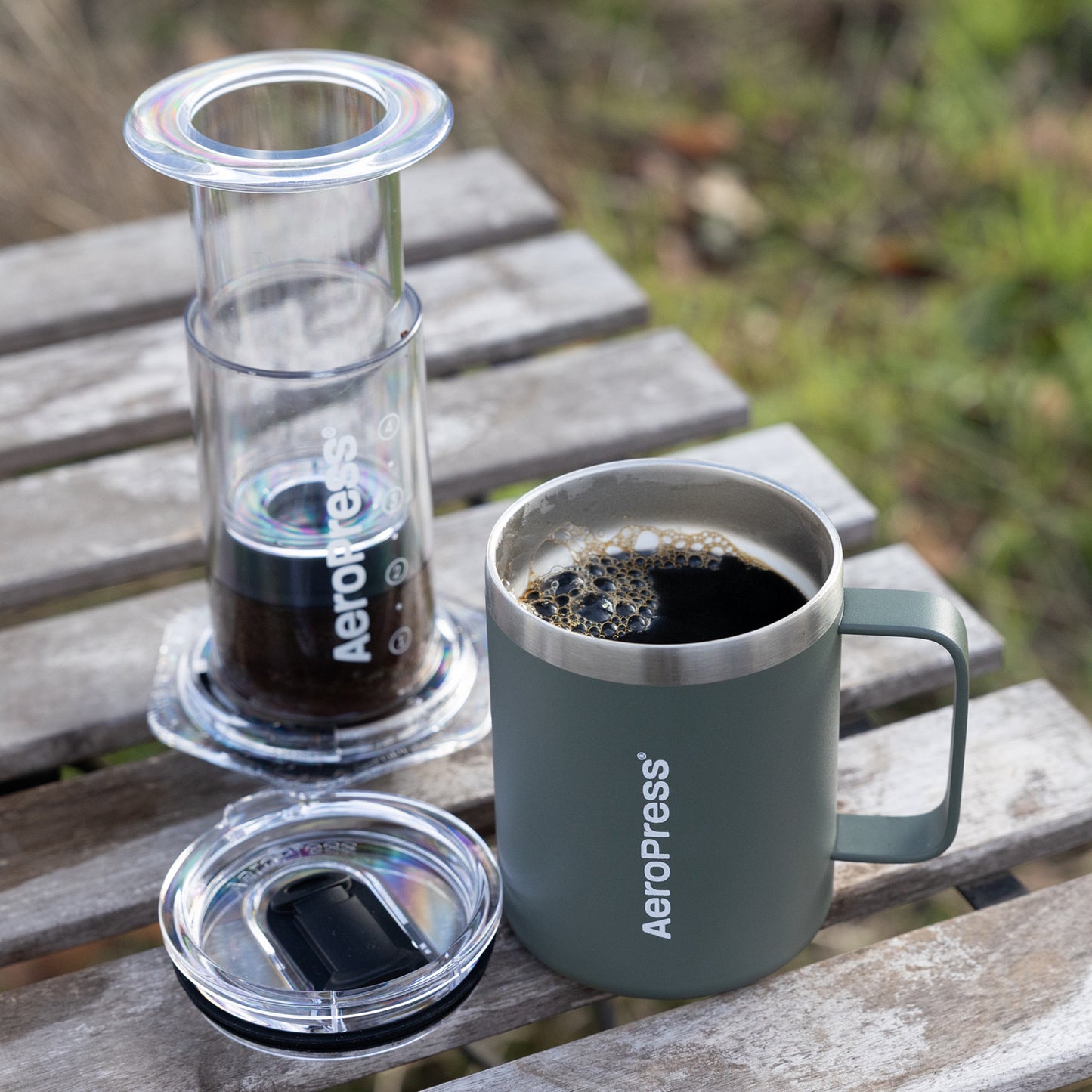 Aeropress Travel Coffee Mug - Green