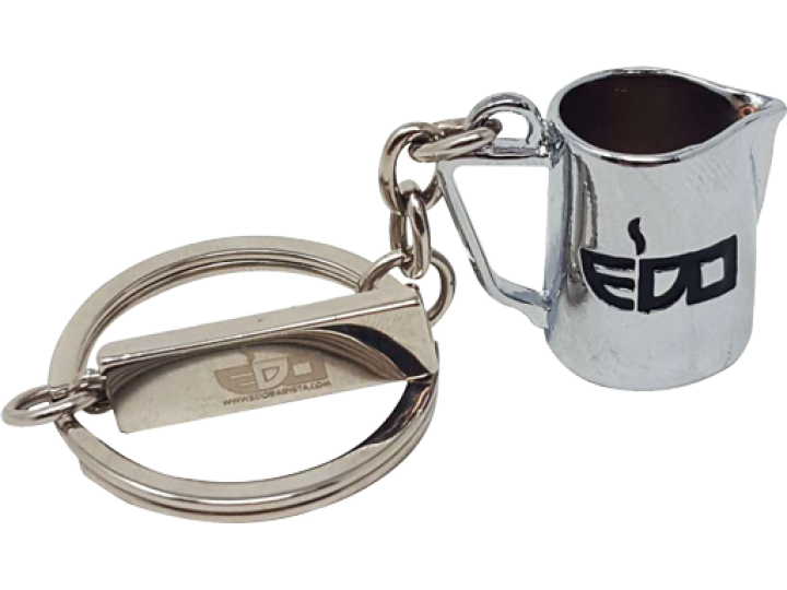 POT KEYRING - Chrome