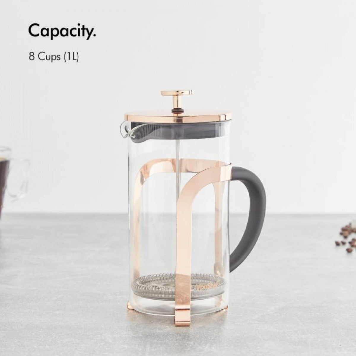 FRENCH PRESS 1000ml BAKREN - coffeetime.si