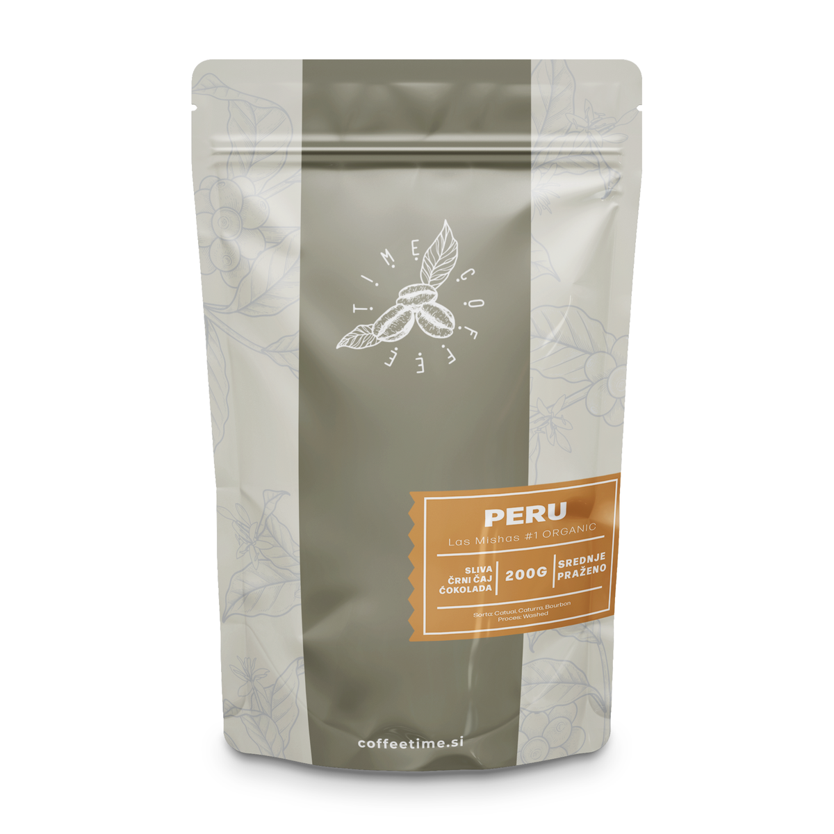 PERU Las Mishas #1 ORGANIC, Srednje Praženje