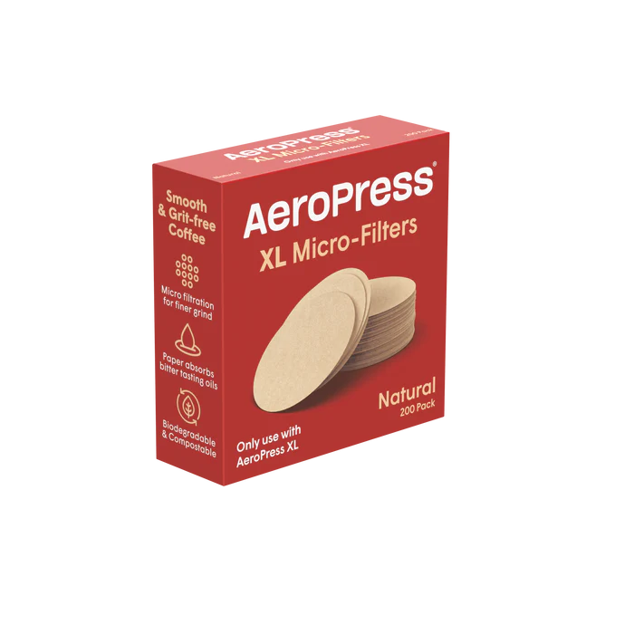Aeropress® filteri Micro-Filters NATURAL XL, 200 kom
