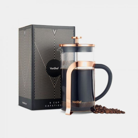 FRENCH PRESS 1000ml BAKREN - coffeetime.si